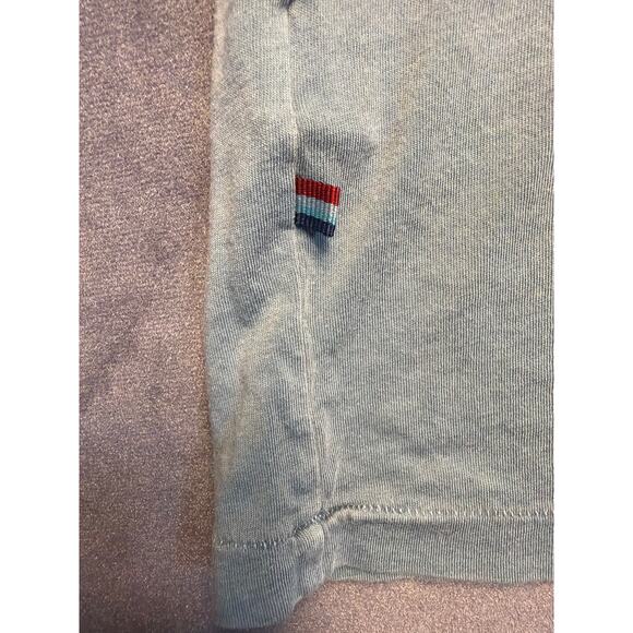 Sol Angeles V-Neck T-Shirt Size LG Teal Green Made in USA - Picture 8 of 8